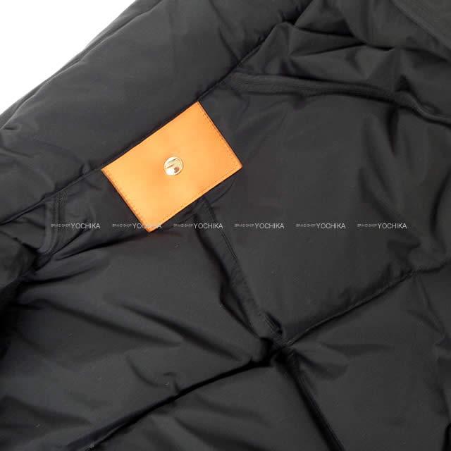 HERMES エルメス レディース ダウンジャケット "ピウミーノ" セリエボタン #M 黒 新品