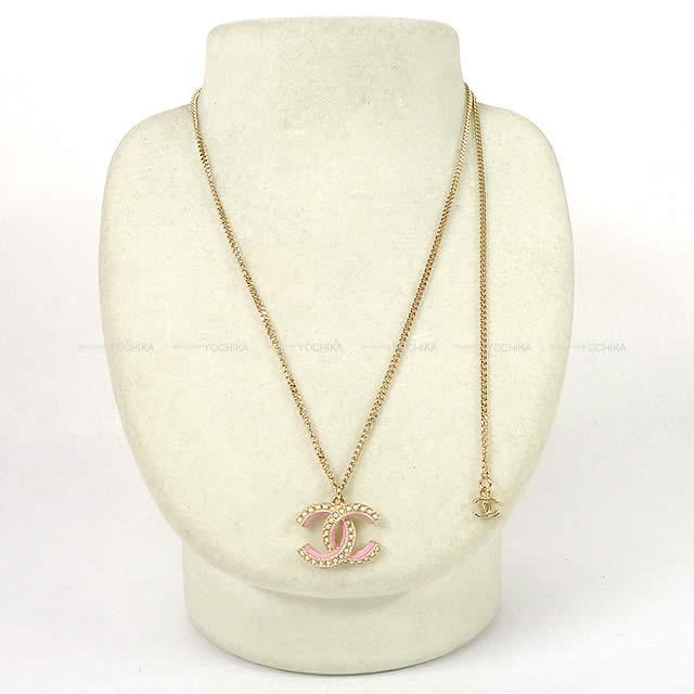 2019年春夏 新作 CHANEL シャネル ココマーク パールイン ネックレス ゴールドXピンク AB1514 新品