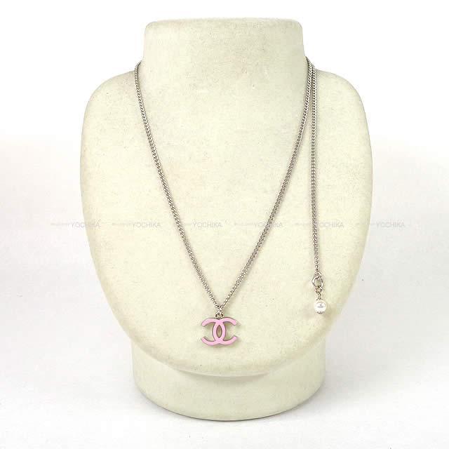 2019年 クルーズ CHANEL シャネル シンプル ココマーク パール付き ネックレス ピンク AB0420 新品