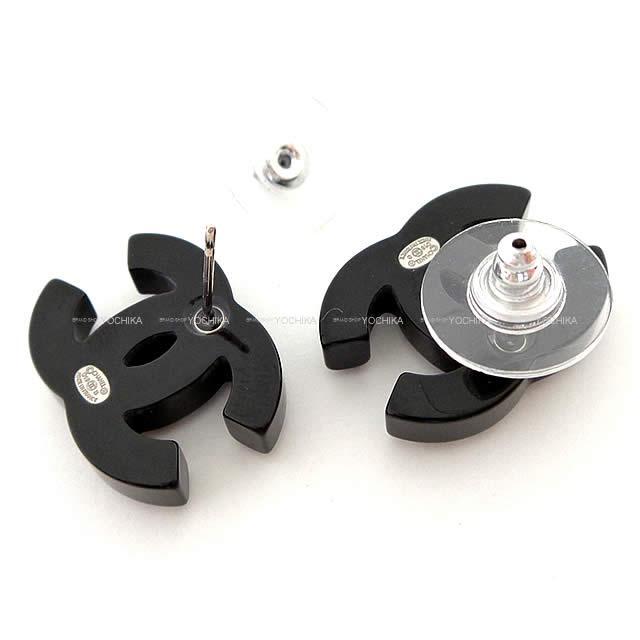 2019年春夏 新作 CHANEL シャネル キャンディ パールイン ココマーク ピアス 黒 AB1731 新品