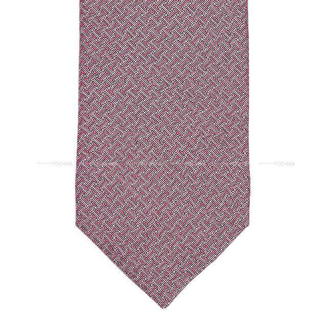2019年 春夏 新作 HERMES エルメス ネクタイ "Terre d'H" ローズフォンセXローズ シルク100% 新品
