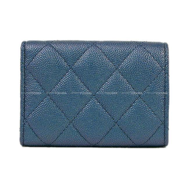 CHANEL シャネル マトラッセ オーロラ コンパクト 三つ折り 財布  