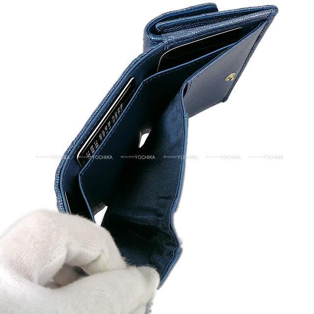 CHANEL シャネル マトラッセ オーロラ コンパクト 三つ折り 財布