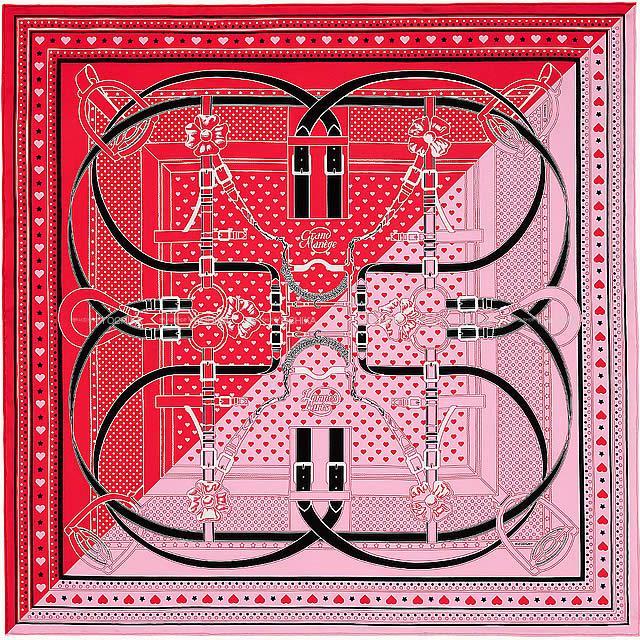 2019年春夏 コレクション HERMES エルメス スカーフ カレ70 "Grand Manege Bandana Love