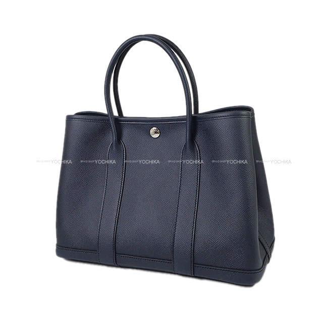 HERMES エルメス トートバッグ ガーデンパーティ 30 TPM ブルーインディゴ エプソン シルバー金具 新品