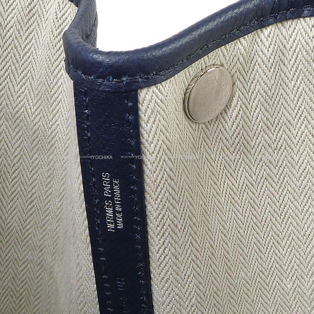 HERMES エルメス トートバッグ ガーデンパーティ 30 TPM ブルーインディゴ エプソン シルバー金具 新品