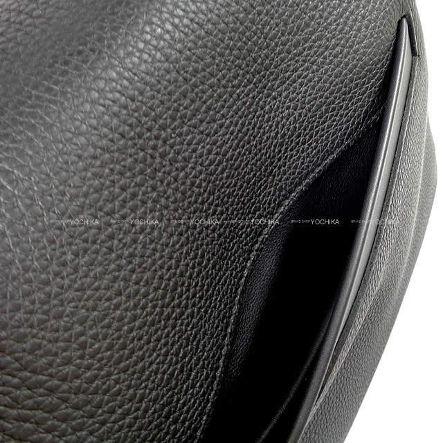 HERMES パンプス シルバー金具 37.5(24cm) ブラック スエード エルメス HERMES ケリー42 マキシ W刻 ブラック シルバー金具 トゴ