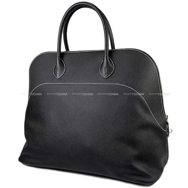 HERMES エルメス ハンドバッグ ボリードリラックス45 黒(ブラック) エプソンスープル シルバー金具 新品