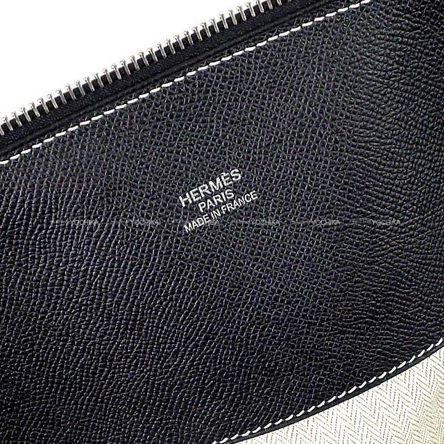 HERMES エルメス ハンドバッグ ボリードリラックス45 黒(ブラック) エプソンスープル シルバー金具 新品