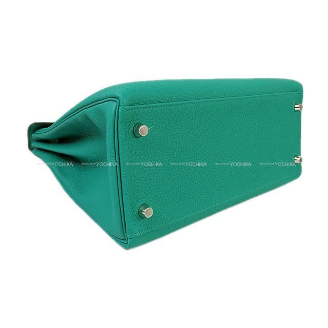 HERMES エルメス ハンドバッグ ケリー28 内縫い ヴェールヴェロン トゴ シルバー金具 新品