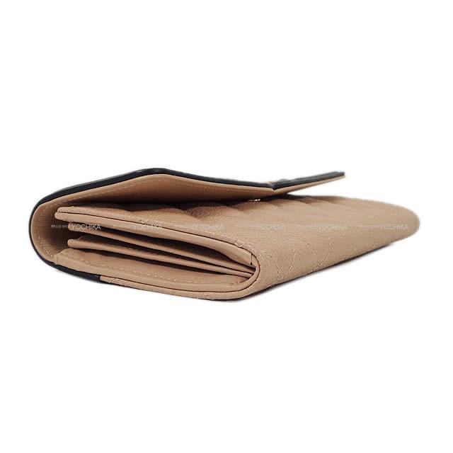 CHANEL シャネル フィリグリー マトラッセ フラップ 長財布 ベージュ/黒 グレインドカーフ A84448 新品