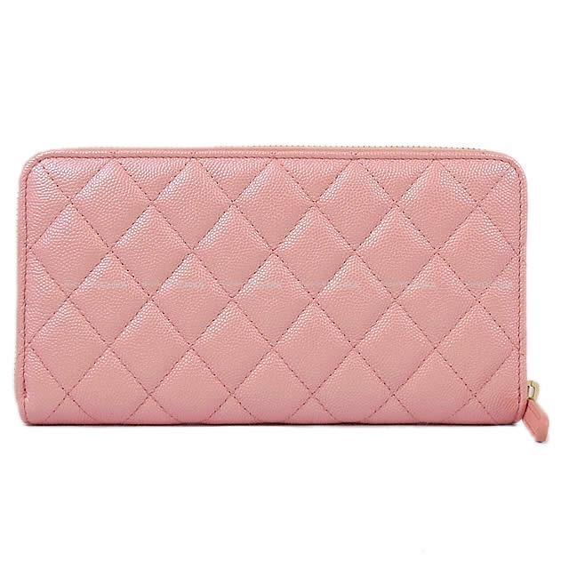 CHANEL シャネル オーロラ マトラッセ ココマーク 長財布 ローズピンク グレインドラム AP0313 新品