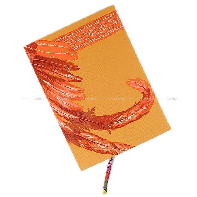未使用！エルメス［ノート］シルク　メモ帳　ブラジル　羽根柄　しおり　HERMES 未使用！エルメス［ノート］シルク メモ帳 ブラジル 羽根柄