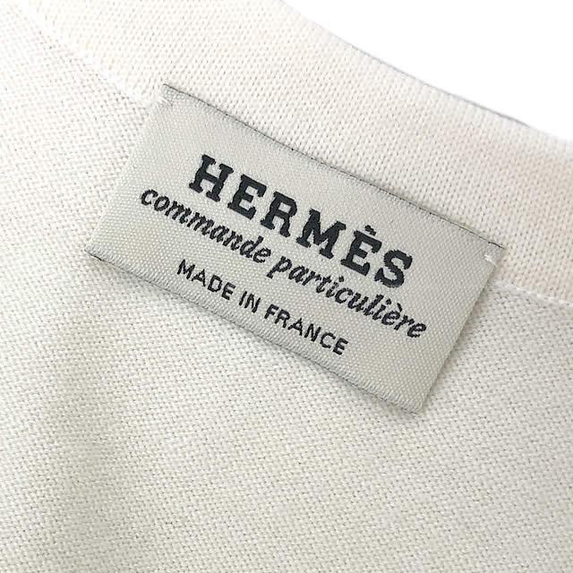 HERMES エルメス レディース セミオーダー ノースリーブ ニット セーター プリント