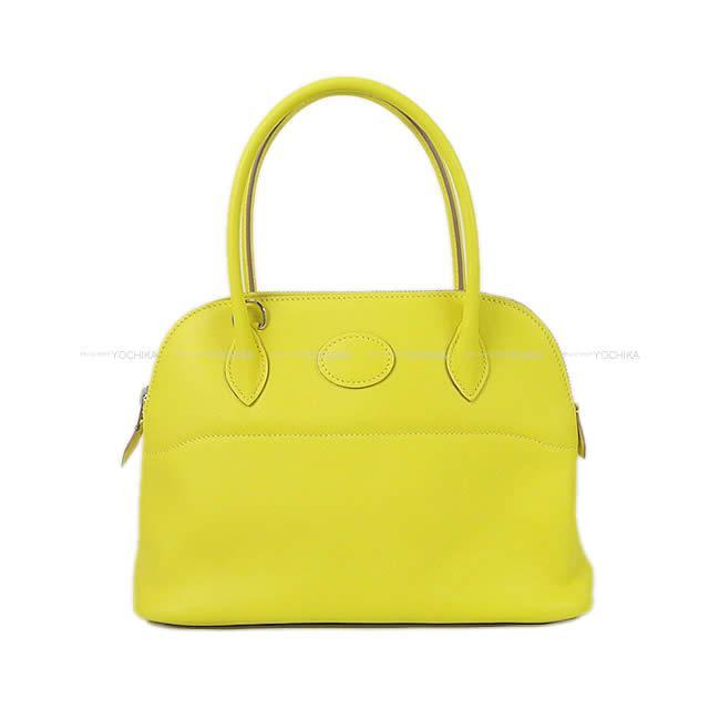 HERMES エルメス ショルダーバッグ ボリード27 ライム スイフト シルバー金具 新品