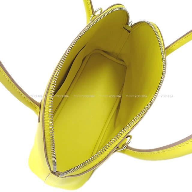 HERMES エルメス ショルダーバッグ ボリード27 ライム スイフト シルバー金具 新品