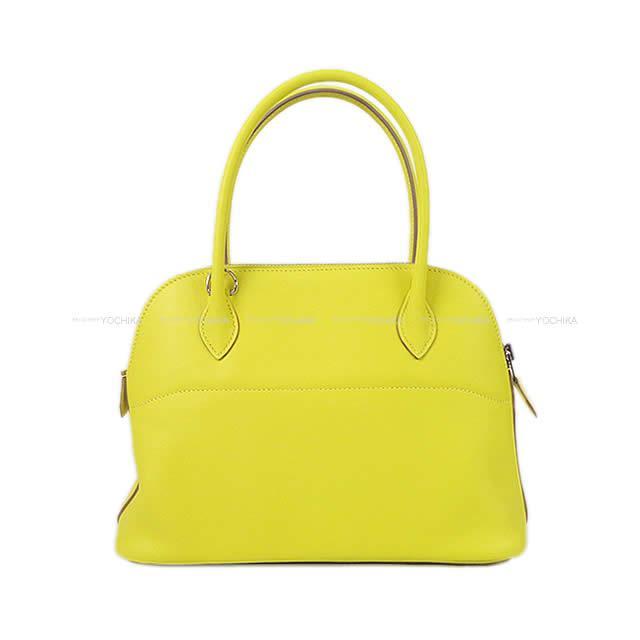 HERMES エルメス ショルダーバッグ ボリード27 ライム スイフト シルバー金具 新品