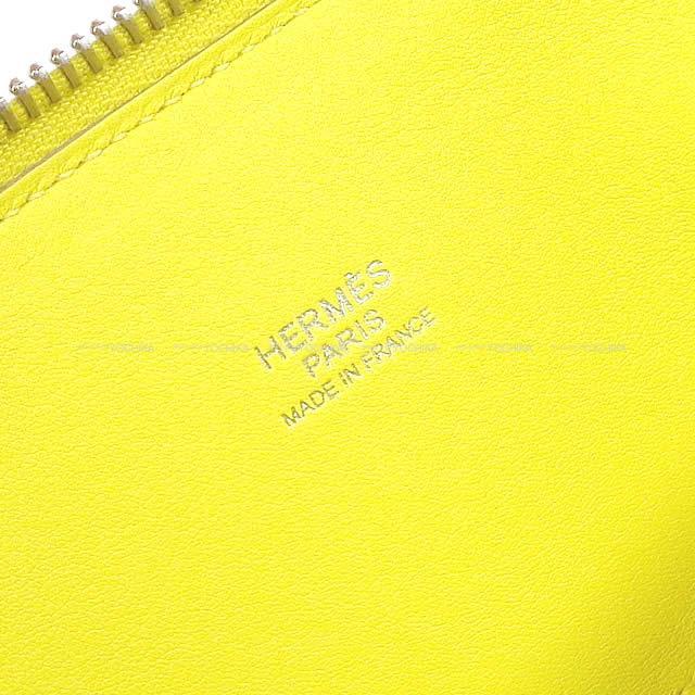 HERMES エルメス ショルダーバッグ ボリード27 ライム スイフト シルバー金具 新品