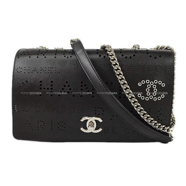 2019年春夏 新作 CHANEL シャネル パンチング ロゴ フラップ チェーンショルダーバッグ
