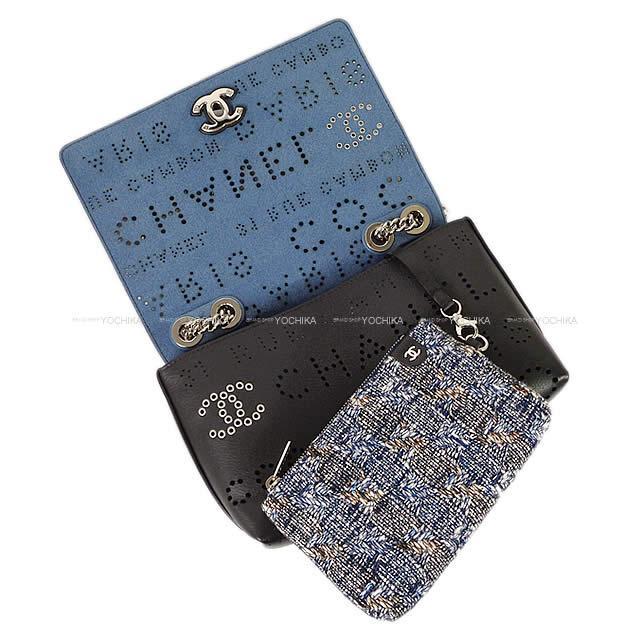 2019年春夏 新作 CHANEL シャネル パンチング ロゴ フラップ チェーンショルダーバッグ