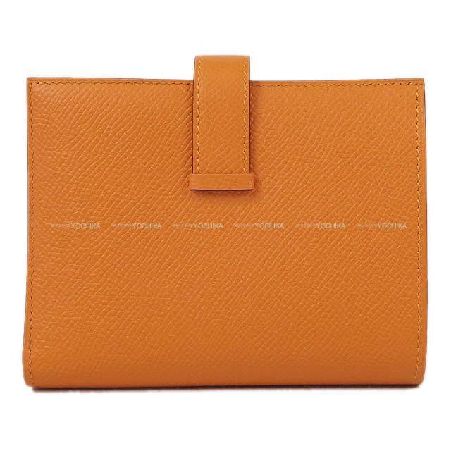 2018年 秋冬 限定 HERMES エルメス 財布 ベアンコンパクト ヴェルソ アプリコッ