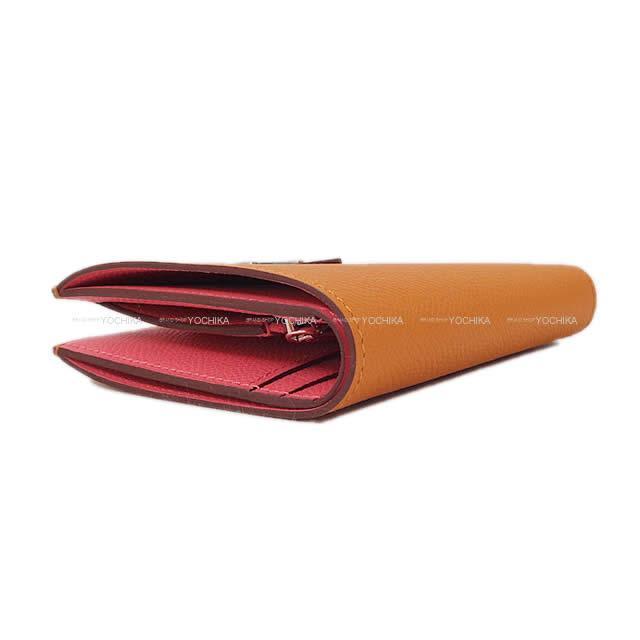 2018年 秋冬 限定 HERMES エルメス 財布 ベアンコンパクト ヴェルソ アプリコッ