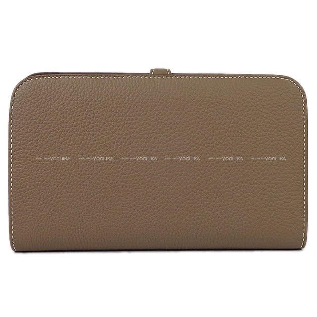 HERMES エルメス 長財布 ドゴンGM エトープ(エトゥープ) トゴ シルバー金具 新品未使用
