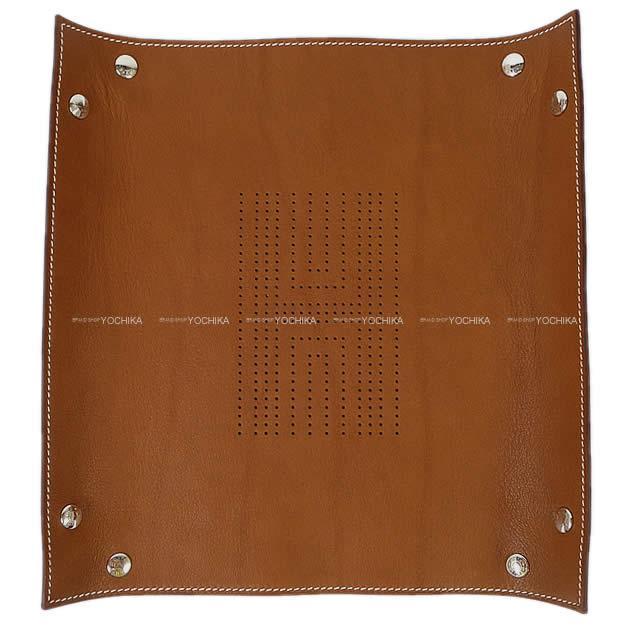 HERMES エルメス トレー マット "ヴィド・ポッシュ" 黒(ブラック) トゴ シルバー金具 新品未使用