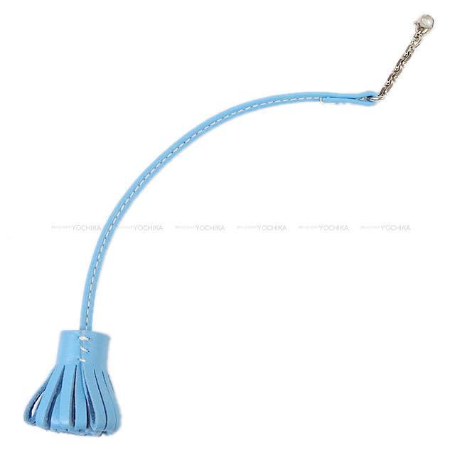 HERMES エルメス カルメン チータ プティ ポンポン 17 セレステ  