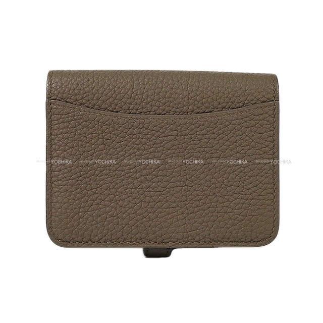 HERMES エルメス 財布 ドゴン カード コインケース トープ トゴ マットシルバー金具 新品未使用