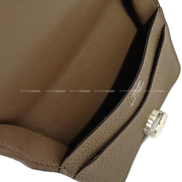 HERMES エルメス 財布 ドゴン カード コインケース トープ トゴ マットシルバー金具 新品未使用