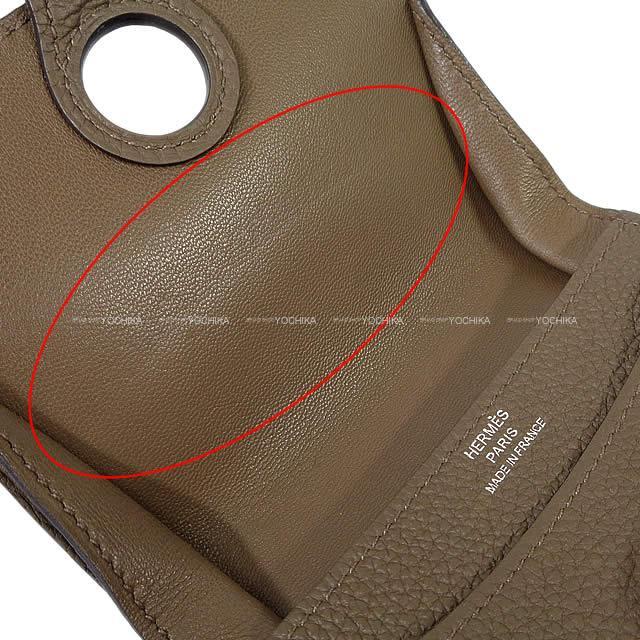 HERMES エルメス 財布 ドゴン カード コインケース トープ トゴ マットシルバー金具 新品未使用