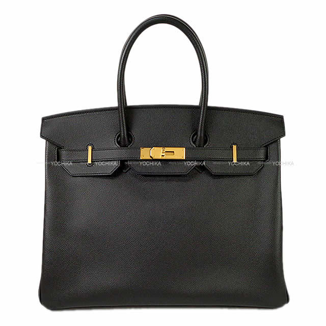 HERMES エルメス ハンドバッグ バーキン35 黒 (ブラック) エプソン ゴールド金具 新品