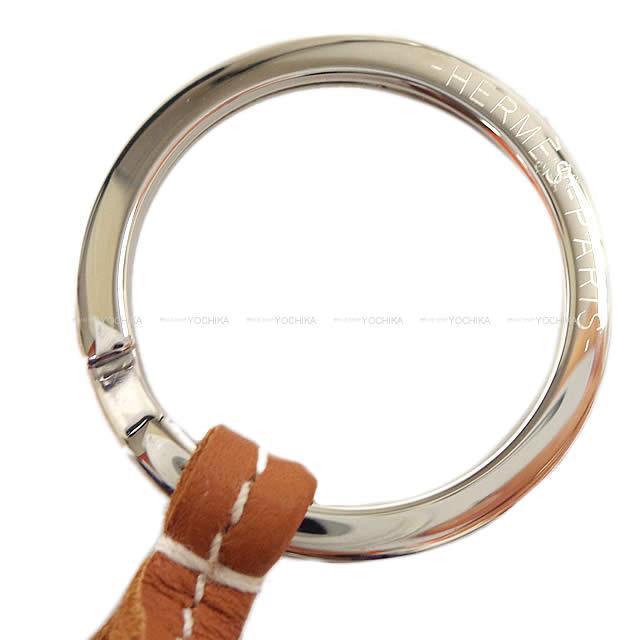 HERMES エルメス フリンジ キーホルダー カルメン ウノドス 黒Xゴールド ラムスキン シルバー金具 新品