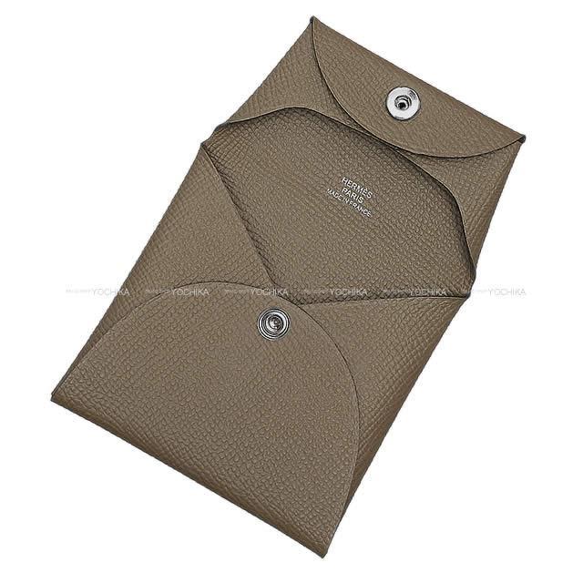 HERMES エルメス コインケース バスティア ヴェールオリーヴ エプソン シルバー金具 新品
