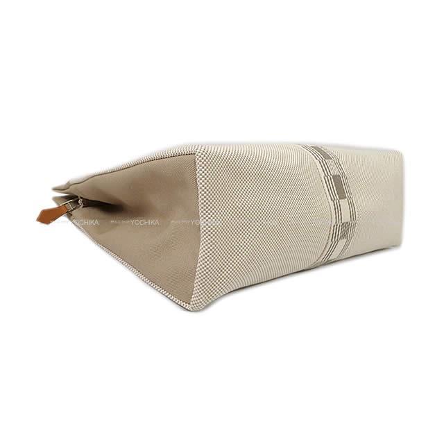 2019年 新作 HERMES エルメス ポーチ "ジメトゥ GM" グリスポンス コットン100% 新品