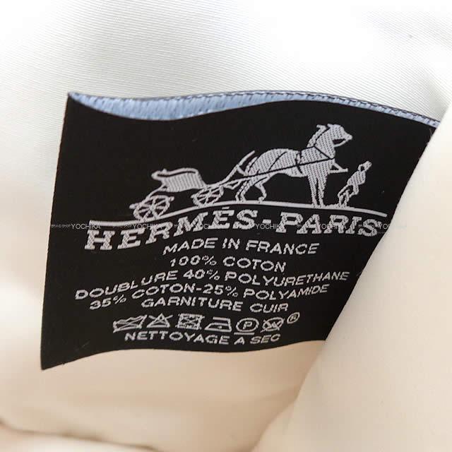 2019年 新作 HERMES エルメス ポーチ "ジメトゥ GM" グリスポンス コットン100% 新品