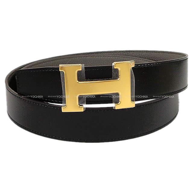 HERMES エルメス ベルト コンスタンス 32 リバーシブル Hベルト 黒