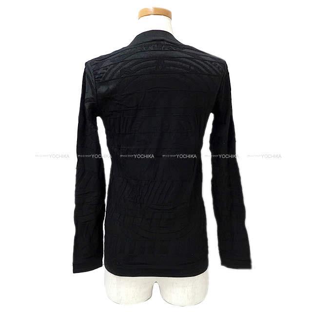 HERMES エルメス レディース  ジャガード カーディガン "新たなる占星術" 黒(ブラック) #36 新品