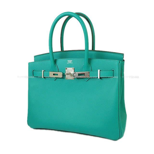 HERMES エルメス ハンドバッグ バーキン30 ヴェールヴェロン エプソン シルバー金具 新品