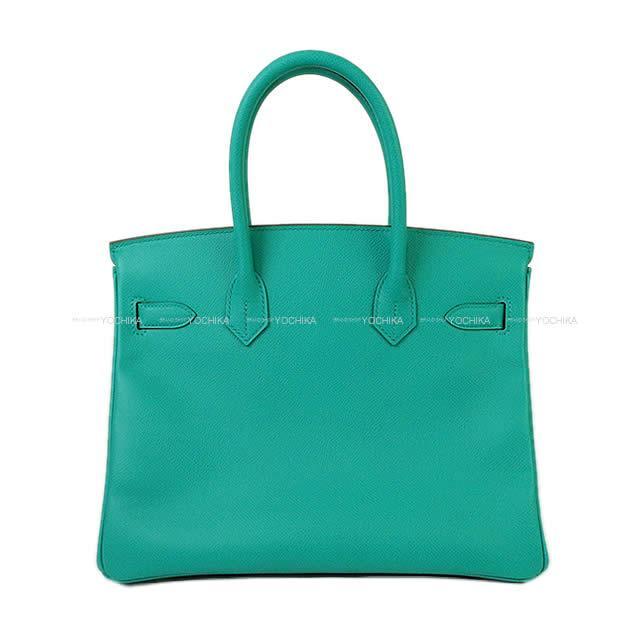 HERMES エルメス ハンドバッグ バーキン30 ヴェールヴェロン エプソン シルバー金具 新品