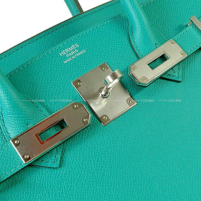 HERMES エルメス ハンドバッグ バーキン30 ヴェールヴェロン エプソン シルバー金具 新品