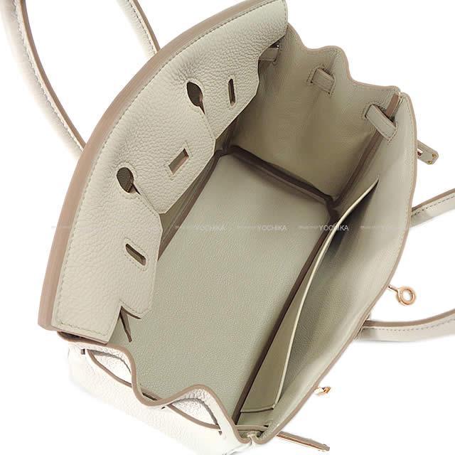 HERMES エルメス ハンドバッグ バーキン25 ベトン トゴ ローズゴールド金具 新品