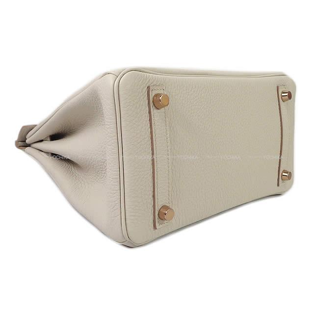 HERMES エルメス ハンドバッグ バーキン25 ベトン トゴ ローズゴールド金具 新品