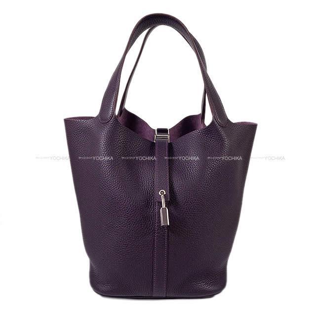 HERMES エルメス ピコタンロック 26 GM レザン トリヨン シルバー金具 新品