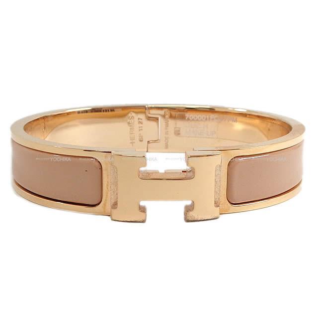 HERMES エルメス ブレスレット "クリック アッシュ" PM メイクアップベージュ