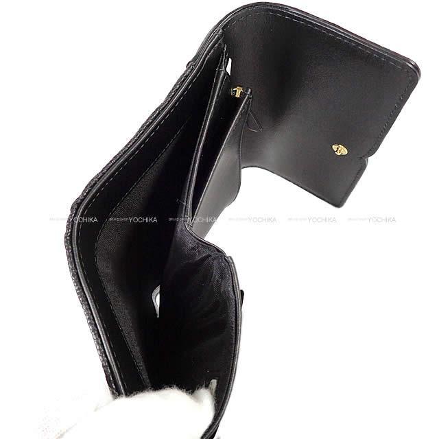 CHANEL シャネル フィグリー マトラッセ ビックココマーク フラップ 三つ折り 財布 黒 キャビア A84481 新品