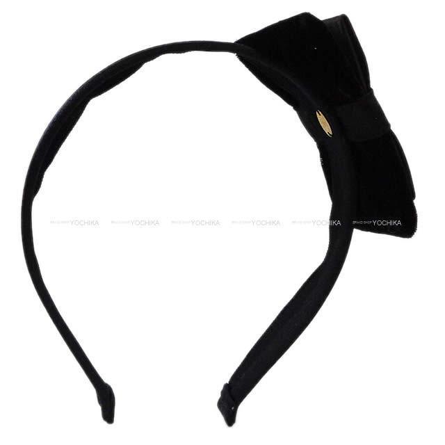 CHANEL シャネル リボン カチューシャ ヘアアクセサリー 黒 シルク/レーヨン A53773 新品