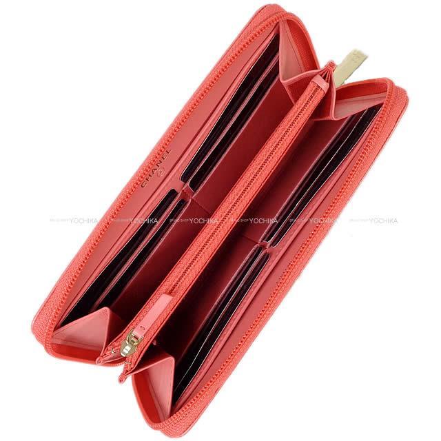 シャネル ココマーク ダブルステッチ ラウンドファスナー 長財布 シャネル ココマーク ダブルステッチ ラウンドファスナー 長財布