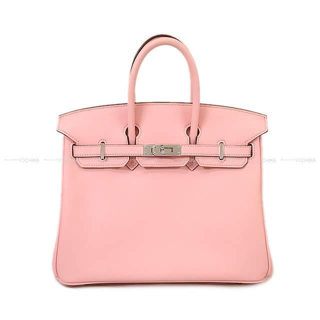 HERMES エルメス ハンドバッグ バーキン25 ローズサクラ スイフト シルバー金具 新品未使用